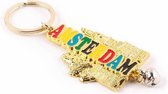 Sleutelhanger A'dam Letters Kleur Shiny Goud - Souvenir