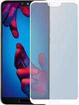 Huawei - P20 - Full Cover - Screenprotector - Wit - Inclusief 1 extra screenprotector