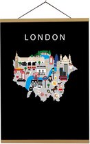 Kaart van Londen | B2 poster | 50x70 cm | Maison Maps