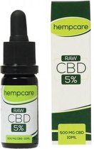 Hempcare - CBD Oil Drops - RAW 5% CBD olie - 500 mg CBDA - 10 ml - Biologisch Hennepzaad