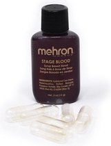 Mehron - Nep Bloed - Light Arterial /Licht Slagaderlijk met 6 capsules - 15 ml