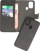 2 in 1 Book Case Telefoonhoesje voor Samsung Galaxy A21s - Zwart