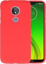 BackCover Hoesje Color Telefoonhoesje voor Motorola Moto G7 Power - Rood