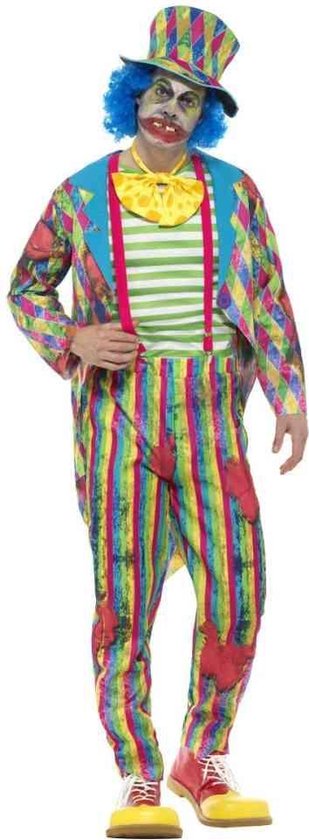 Deluxe Patchwork Clown Costume Male