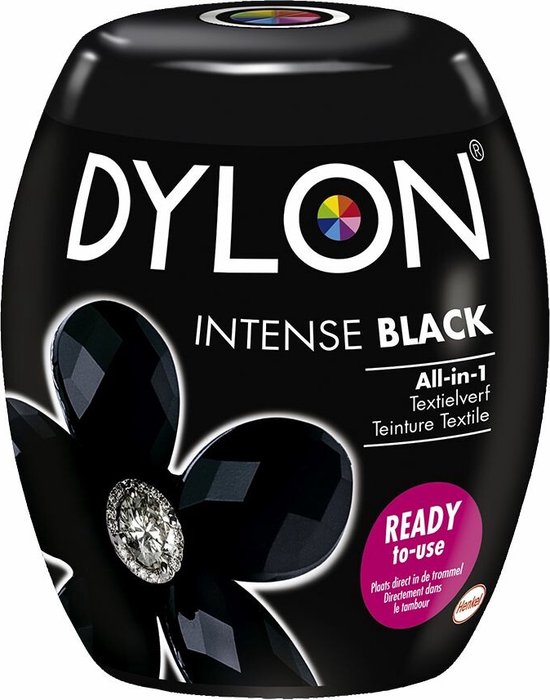3x Peinture tissu Dylon Intense Black 350 gr