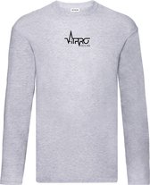 FitProWear T-Shirt Lange Mouwen Heren - Grijs - Maat S - Longsleeve - Shirt met lange mouwen - T-Shirt lange mouw - Trui - Sweater - Casual kleding - Sportkleding
