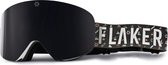 FLAKER Magnetische Skibril - Bright – Wit Frame – SMOKE Revo Spiegellens + Beschermcase