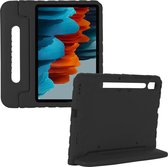 Kids-proof draagbare tablethoesje voor Samsung Galaxy Tab S7 - zwart