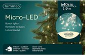 QAZQA - Kerstverlichting lichtgordijn Micro 640 warm wit LED 2 meter