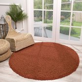 Rond Hoogpolig vloerkleed - Solid Terra Ø 120cm | bol.com