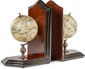 Authentic Models - Boekensteun Globe - Wereldbol - wereldbol decoratie - Woonkamer decoratie