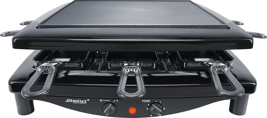 Steba RC3Plus - Gourmetset - tweezijdige grillplaat - Steengrill - 8 personen - PFAS vrij — afbeelding 5