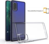 Samsung Galaxy A41 Transparant siliconen hoesje - Hoesje Case Cover A41 - Doorzichtig hoesje A 41 | Nieuwetelefoonhoesjes.nl