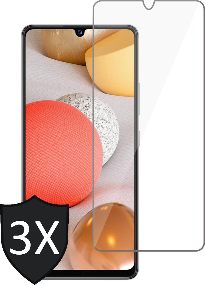 Screenprotector geschikt voor Samsung Galaxy A42 - 3x Glas Screen Protector