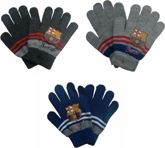3 paar FC Barcelona handschoenen voor kinderen (6-10 jaar) | bol.com