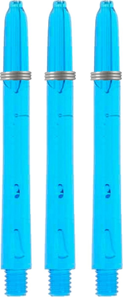 ABCDarts - Dart Flights En Dart Shafts - Tribal Edgeglow - Short Lichtblauw - 5 sets van ABCDarts — afbeelding 3