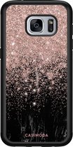 Samsung S7 hoesje - Marmer twist | Samsung Galaxy S7 case | Hardcase backcover zwart