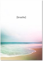 Schilderij - Breathe, ademen, inspiratie