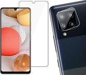 Samsung A42 Screenprotector - Samsung Galaxy A42 Screenprotector - Samsung A42 Screen Protector Glas - Screenprotector Samsung A42 en Camera Lens Protector Samsung A42