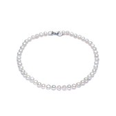 Collier de Collier de perles' eau douce - Perles naturelles - Bijoux - Dainty - Baroque - Elegant - Raffiné - Collier - Bijoux - Femme - Wit
