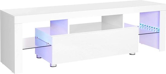 VASAGLE tv-kast voor tv's tot 60 inch, grote tv-tafel, met... | bol.com