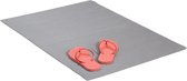 Relaxdays Antislipmat - badmat - knipbaar - wc-mat - PVC - anti slip mat - grijs - 60x90cm