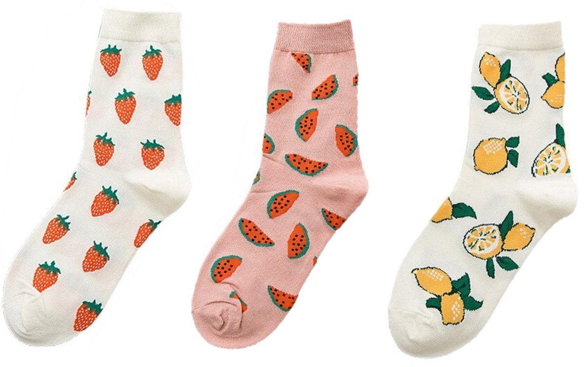 Binkie Socks Box | 3 paar Damessokken |Sweet and Sour Socks for Her | Maat 39-42