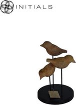Haans Lifestyle mango hout sculptuur 3 vogels