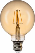 Prilux 'fiSENSE Gold Globe' LED filament lamp E27 7.5W 2500K dimbaar
