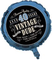 CREATIVE PARTY - Folie ballon vintage dude 40 jaar