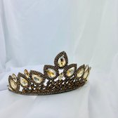 Zeer mooie luxe tiara kroontje / bruiloft / feest / haarversiering / haaraccesoires / gala / diadeem met steentjes   Zeer Uniek Goede en stevige kwaliteit