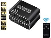 DrPhone - ARC2 HDMI Switch - 4K 60Hz - Mini 3 Port Hdmi Switch 2.0 - 4K Switcher Hdmi Splitter HDR pour la télévision, Nintendo Switch, Apple TV, Blu - Ray, Xbox PS3 PS4 PS5