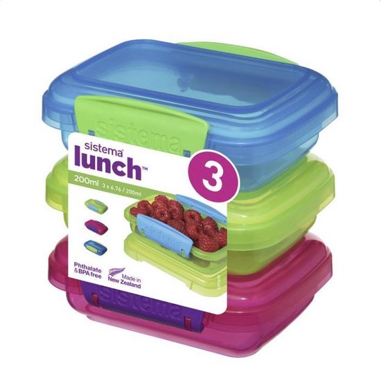 Sistema Trends Lunch set de 3 boîtes de conservation 200 ml