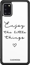 Samsung A31 hoesje - Enjoy life | Samsung Galaxy A31 case | Hardcase backcover zwart