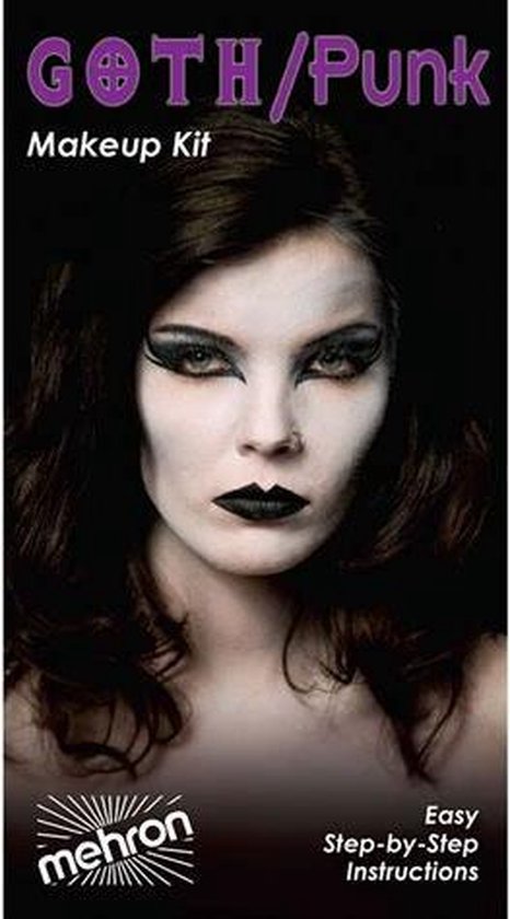 Mehron Compleet Karakter Schmink Makeup Kit - Goth/Punk
