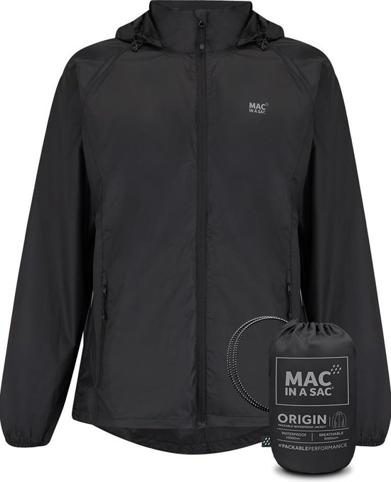 Mac in a Sac Origin 2 Regenjas Unisex - Zwart - Maat L