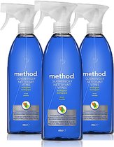 Method Glas Reiniger spray - Munt 3x 490ml
