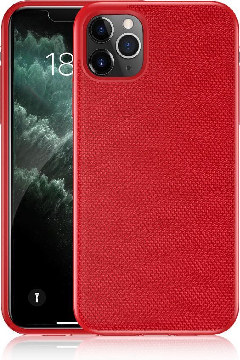 iPhone 11 - iPhone 11 hoesje - Rood - Nylon fiber - Apple - iPhone 11 case