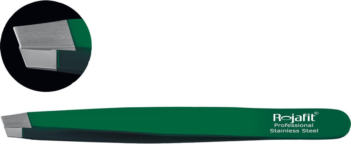 Goedkoopste Rojafit Professionele Pincet schuin 9,5 cm-Ultramarine Green