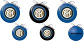 Inter Milan kerstballen - 3 stuks - Blauw/Zwart