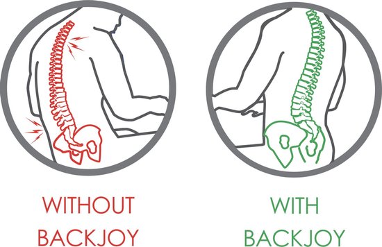 BackJoy Sitsmart Pro Gel - rugsteun zithouding voor de onderrug voorkomt rugpijn - BackJoy