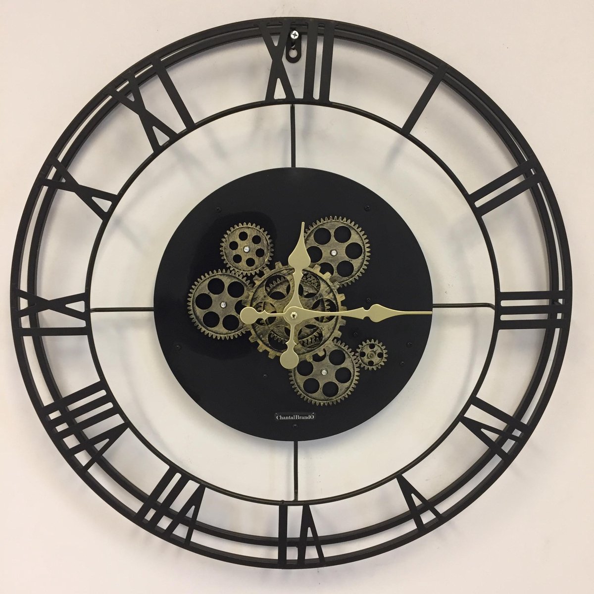 Wandklok BLACK GEAR 57 INDUSTRIEEL DESIGN