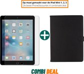 ipad mini 3 cover case | iPad Mini 3 full body cover | iPad Mini 3 stand case zwart | hoes ipad mini 3 apple | iPad Mini 3 beschermhoes + iPad Mini 3 Glas Screenprotector