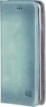 Senza Desire Leather Booklet Apple iPhone 5/5S/SE Burned Turquoise