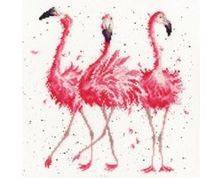 Pink Ladies Borduurpakket Wrendale Designs by Hannah Dale XHD24