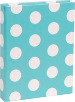 Insteek Fotoalbum - Hofmann - Polkadot - 52 foto's 10x15 cm - Blauw - 1676-A