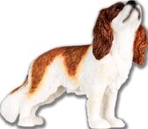 Cavalier King Charles Bruin/Wit Hond (Dog), hondenbeeldje, figuur