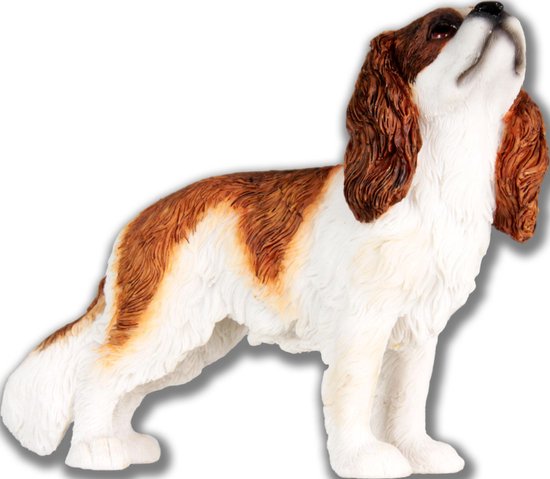 King Charles Bruin/Wit Hond (Dog), hondenbeeldje, | bol.com