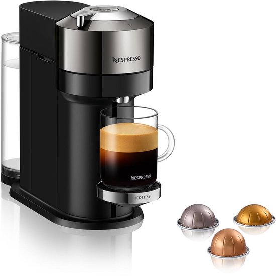 Krups Nespresso Vertuo Next XN910C10 - Machine à café à capsules - Chrome |  bol.com