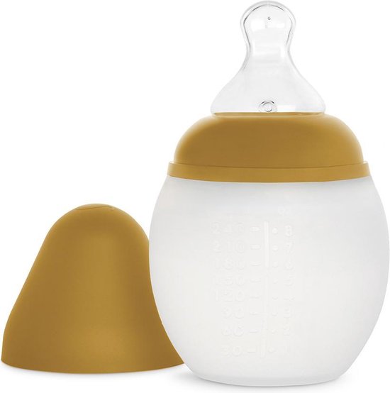 Babyflesje - Silicone Babyfles 150 ml (05 Oz) Curry | Elhée